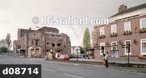 Demolition of the former studios of ABC Television in Didsbury, Manchester.